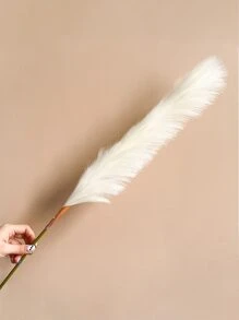 1 件人造蒲苇草 31.5 英寸高蓬松人造假花波西米亚风格装饰芦苇草花瓶填充物农舍家居婚礼装饰、假植物、秋季装饰、房间、书桌、花园装饰、房间装饰用品、情人节、礼物、生日毕业、秋季装饰、秋季 - 白色 - 查看 2