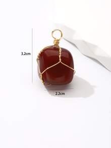 1 pieza colgante de piedra - Burdeos - Ver 4