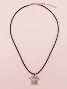 Clothe Pendant Necklace - Multicolor - View 1