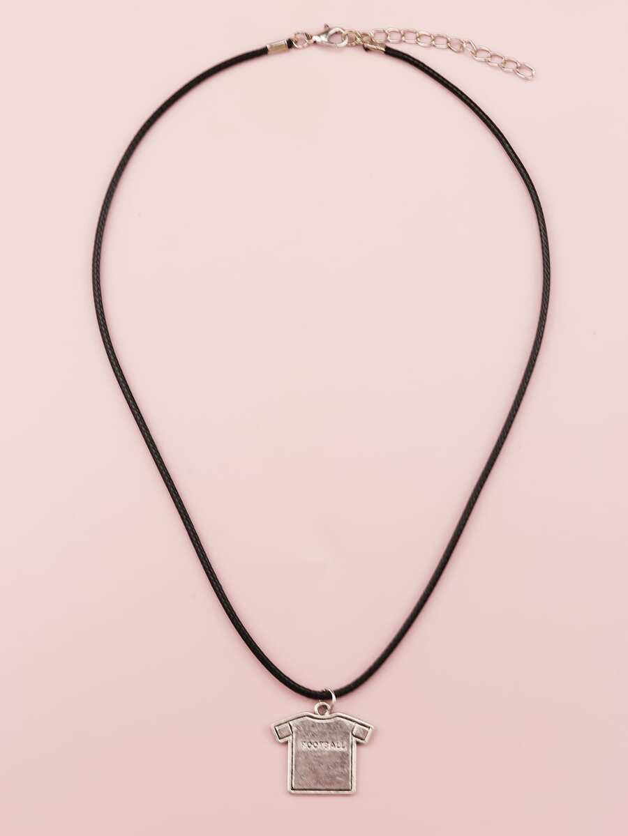 Clothe Pendant Necklace - Multicolor - View 1