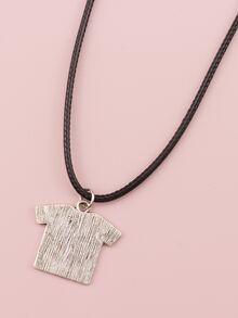 Clothe Pendant Necklace - Multicolor - View 2