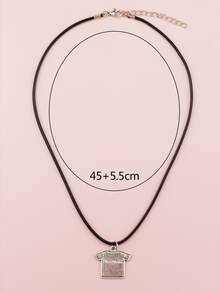 Clothe Pendant Necklace - Multicolor - View 3