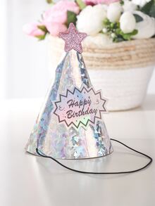 1入組金屬質感生日派對帽 - 彩色 - 查看 5