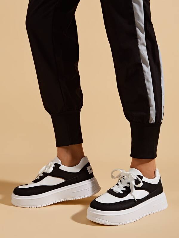 shein black trainers