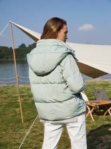 SHEIN Unity Puffer Hooded Down Coat