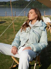 SHEIN Unity Puffer Hooded Down Coat