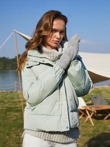 SHEIN Unity Puffer Hooded Down Coat