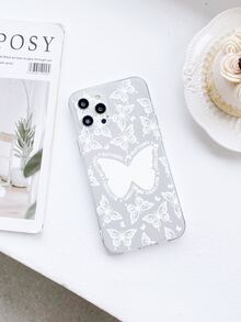 Vỏ điện thoại trong suốt hình con bướm - Trong sáng - Xem 3