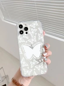 Vỏ điện thoại trong suốt hình con bướm - Trong sáng - Xem 4