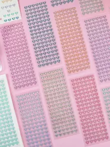 1pc Heart Pattern Random Sticker - Multicolor - View 1