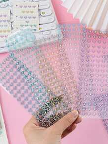 1pc Heart Pattern Random Sticker - Multicolor - View 2