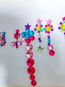 1入組隨機水晶貼紙