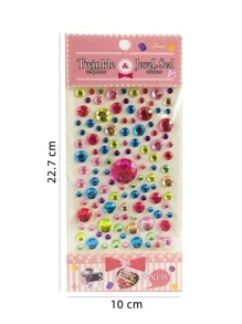 1入組隨機水晶貼紙