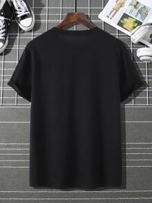 Manfinity Tops Nam Con số Hoa Giải trí - màu đen - Xem 2