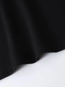 Manfinity Tops Nam Con số Hoa Giải trí - màu đen - Xem 5