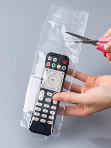 100pcs Clear Remote Control Cover,Bag,Organizer,Storage