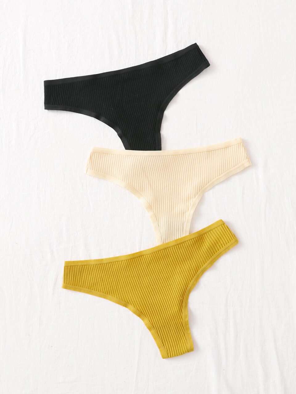 3pack Solid Panty