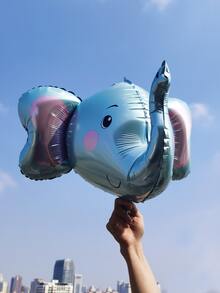 Bóng bay hình con voi 1 cái - Màu xanh nhạt - Xem 2