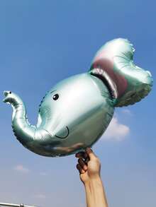 Bóng bay hình con voi 1 cái - Màu xanh nhạt - Xem 5