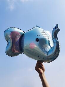 Bóng bay hình con voi 1 cái - Màu xanh nhạt - Xem 6