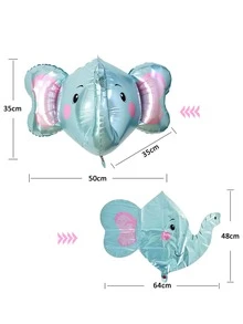 Bóng bay hình con voi 1 cái - Màu xanh nhạt - Xem 7