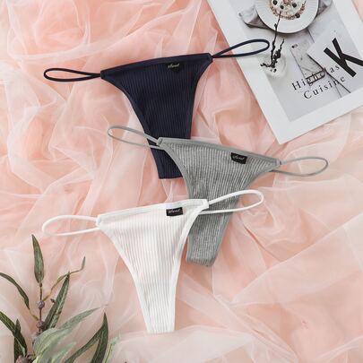 3pack Solid Panty Set