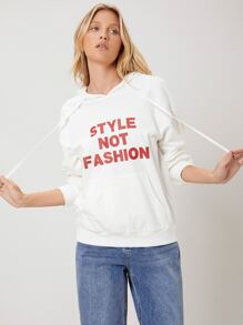 SHEIN EZwear Capucha de hombros caídos