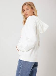 SHEIN EZwear Capucha de hombros caídos