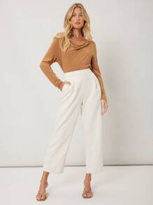 SHEIN Essnce Cowl Neck T-Shirt