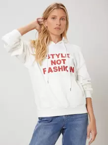 SHEIN EZwear Capucha de hombros caídos