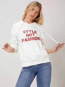 SHEIN EZwear Capucha de hombros caídos