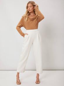 SHEIN Essnce Cowl Neck T-Shirt