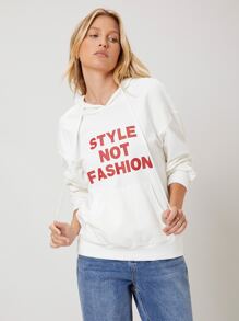 SHEIN EZwear Capucha de hombros caídos