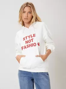 SHEIN EZwear Capucha de hombros caídos