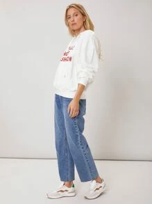 SHEIN EZwear Capucha de hombros caídos