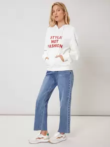 SHEIN EZwear Capucha de hombros caídos