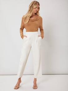 SHEIN Essnce Cowl Neck T-Shirt