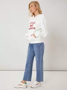 SHEIN EZwear Capucha de hombros caídos
