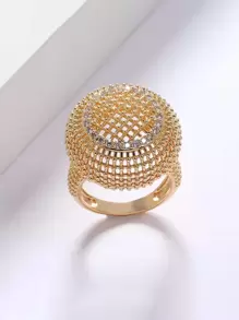 Hollow Out Ring - Yellow Gold - View 1