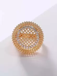 Hollow Out Ring - Yellow Gold - View 3