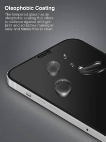 1pc Privacy Tempered Glass Screen Protector Compatible With iPhone15/15Plus/15Pro/15Promax - Clear - View 5