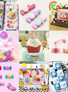 20 piezas decoración de dulce DIY - Multicolor - Ver 4