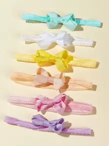 6 件婴儿简约头带和 6 双袜子情人节礼物 - 彩色 - 查看 5