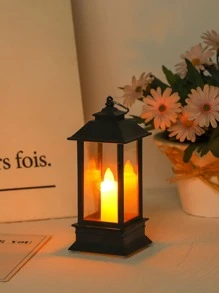 1pc Vintage Decorative Light,  LED Decoration Lantern For Home Decor - Yellow - View 1