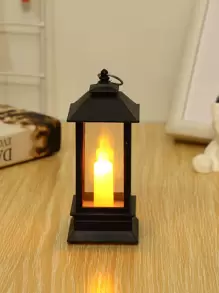 1pc Vintage Decorative Light,  LED Decoration Lantern For Home Decor - Yellow - View 3