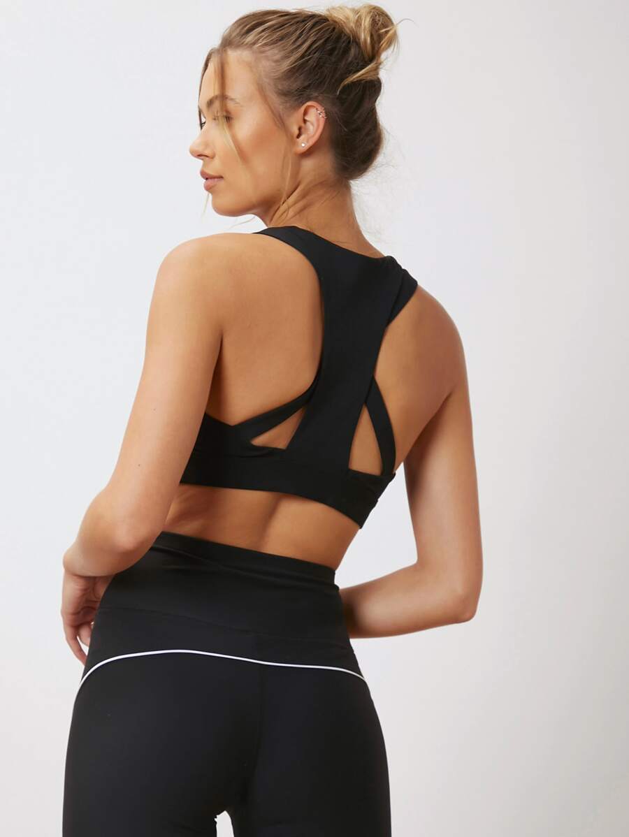 MOTF PREMIUM Sujetador deportivo de espalda nadadora - Negro - Ver 2