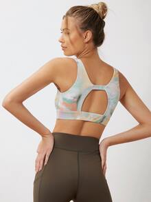 MOTF PREMIUM TIE-DYE CUT-OUT SPORTS TANK TOP - Multicolor - View 2