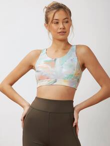 MOTF PREMIUM TIE-DYE CUT-OUT SPORTS TANK TOP - Multicolor - View 3