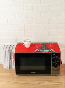 Christmas Tree Print Microwave Oven Cover