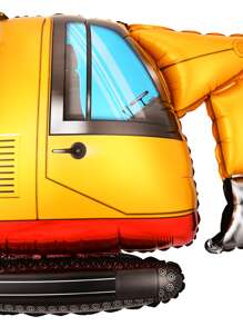 1入組挖掘機形狀小氣球